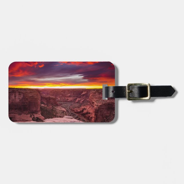 Canyon de Chelly, solnedgång, Arizona Bagagebricka (Horisontell Framsida)