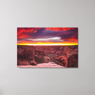 Canyon de Chelly, solnedgång, Arizona Canvastryck