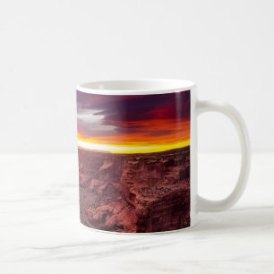 Canyon de Chelly, solnedgång, Arizona Kaffemugg
