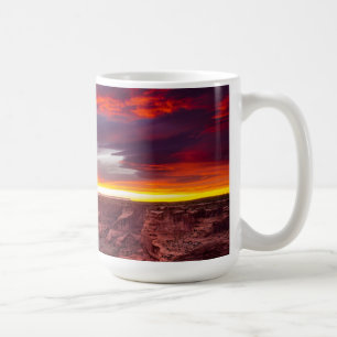 Canyon de Chelly, solnedgång, Arizona Kaffemugg