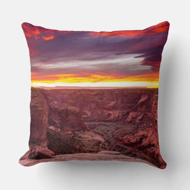 Canyon de Chelly, solnedgång, Arizona Kudde (Framsida)
