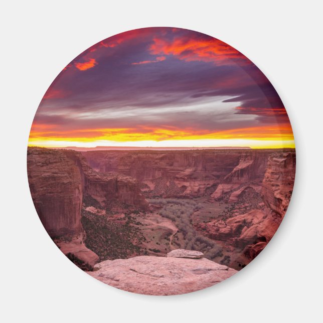 Canyon de Chelly, solnedgång, Arizona Magnet (Framsidan)