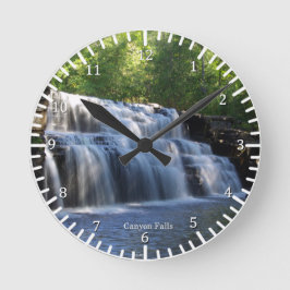 Canyon Falls Clock Rund Klocka