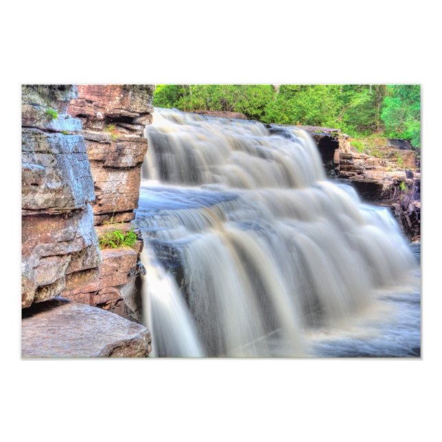 Canyon Falls, Michigan Fototryck (Framsidan)