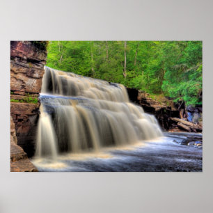 Canyon Falls, Michigan. Poster