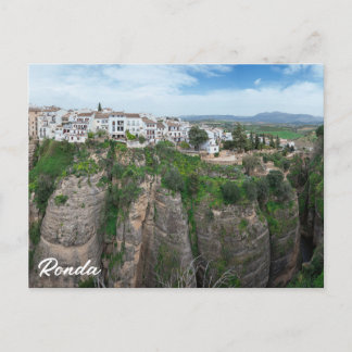 Canyon i Ronda Andalusien, Spanien Vykort