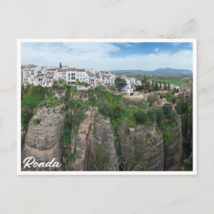 Canyon i Ronda Andalusien, Spanien Vykort