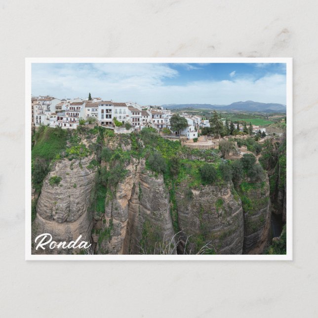 Canyon i Ronda Andalusien, Spanien Vykort (Framsida)