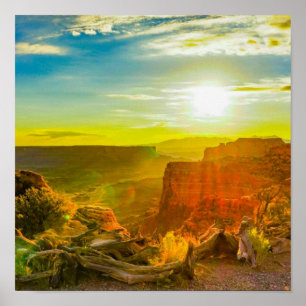 Canyon land National Park Moab Utah Poster