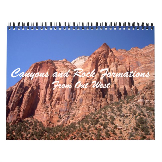 Canyon- och Sten-format från ut-Väster Kalender (Omslag)