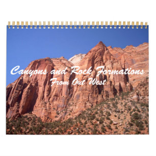 Canyon- och Sten-format från ut-Väster Kalender