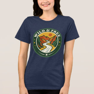 Canyon River Vandring Skjorta Wild & Free Retro T Shirt
