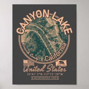 CANYON SJÖ CALIFORNIA - CANYON SJÖ CA-STADEN POSTER