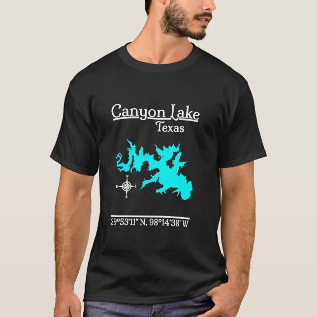Canyon Sjö Texas Långärmad T Shirt (Framsida)