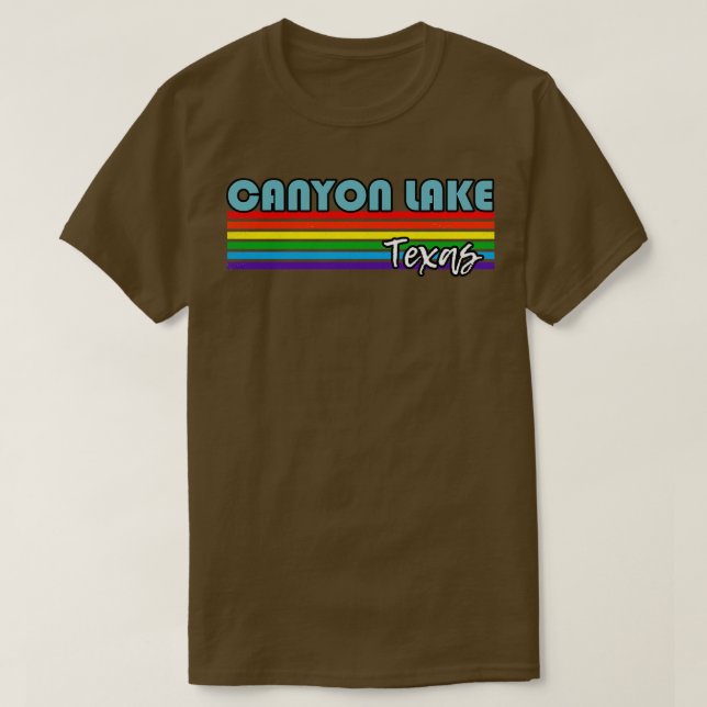 Canyon Sjö Texas Pride Canyon Sjö LGBT Gift LGB T Shirt (Design framsida)
