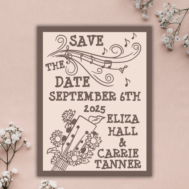 Canyon Sten Boho Bröllop 1970 Spara till datum Vykort (Skapare uppladdad)