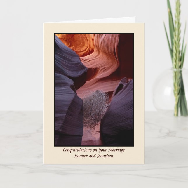 Canyon Tumbleweed, Apache Bröllop Blating Card Kort (Framsida)