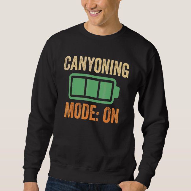 Canyoning-läge På Batteridesign Lång Ärmad Tröja (Framsida)