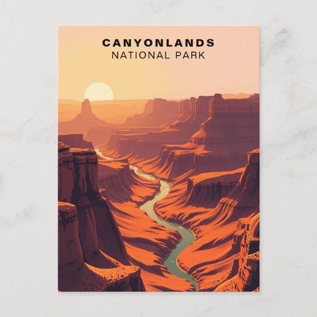 Canyonlands National Park Konst USA Vykort (Framsida)