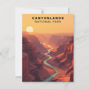 Canyonlands National Park Retro USA Vykort