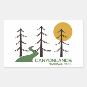 Canyonlands National Park Trail Rektangulärt Klistermärke