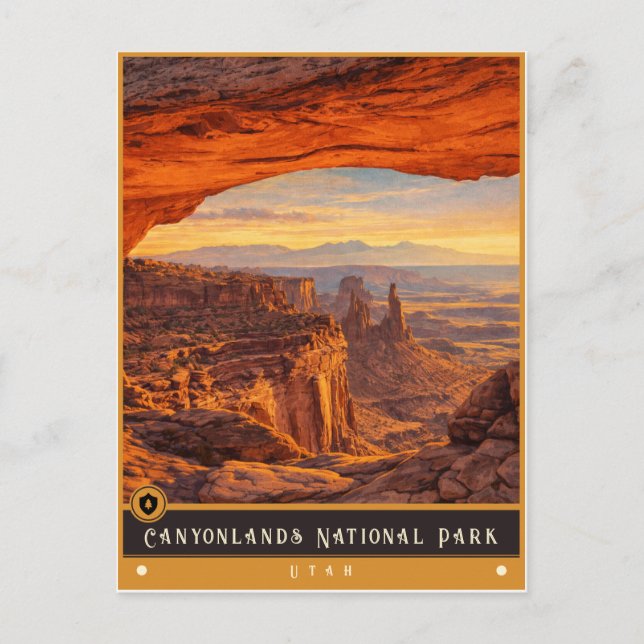Canyonlands National Park | Utah Antik vykort (Framsida)