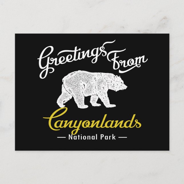 Canyonlands nationalpark Bear Vykort (Framsida)