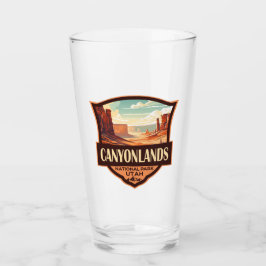 Canyonlands nationalpark Illustration Retro Glaskopp