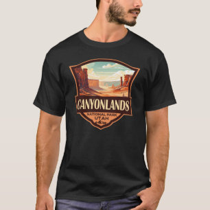 Canyonlands nationalpark Illustration Retro T Shirt