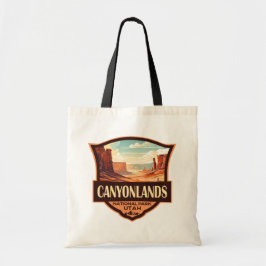 Canyonlands nationalpark Illustration Retro Tygkasse