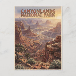 Canyonlands Nationalpark ökenlandskap Vykort