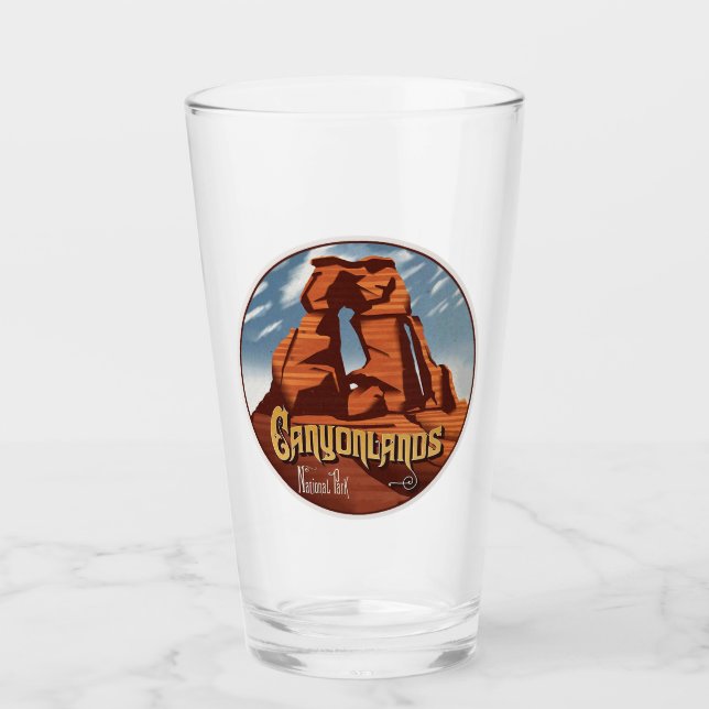 Canyonlands nationalpark Pint Glass Glaskopp (Framsida)