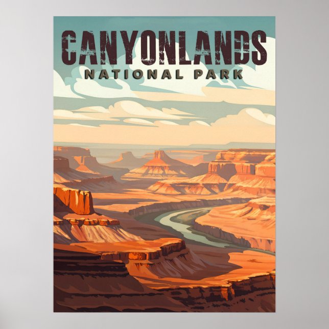 Canyonlands nationalpark poster (Framsidan)