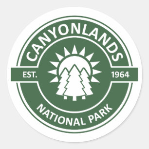 Canyonlands nationalpark runt klistermärke