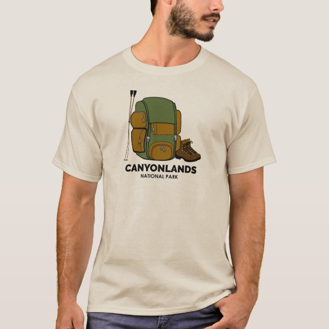 Canyonlands nationalpark ryggsäck t shirt (Framsida)