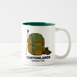 Canyonlands nationalpark ryggsäck Två-Tonad mugg