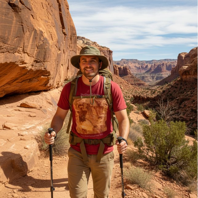Canyonlands nationalpark Sego Canyon Sten Art T Shirt (Skapare uppladdad)