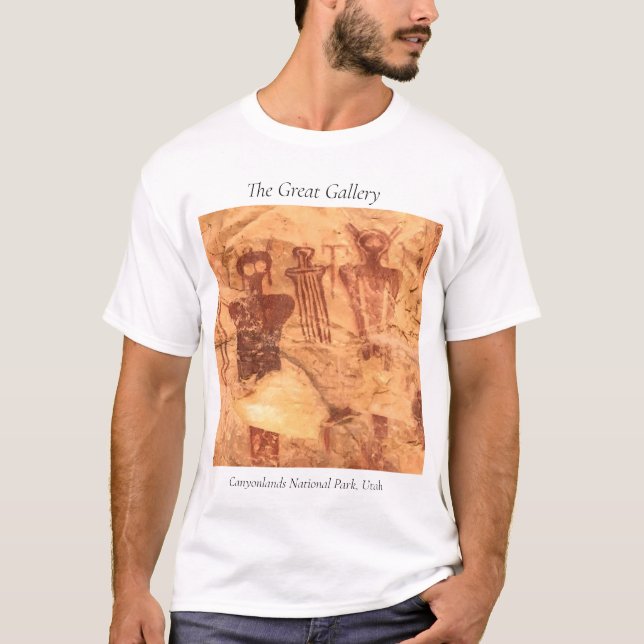 Canyonlands nationalpark Sego Canyon Sten Art T Shirt (Framsida)