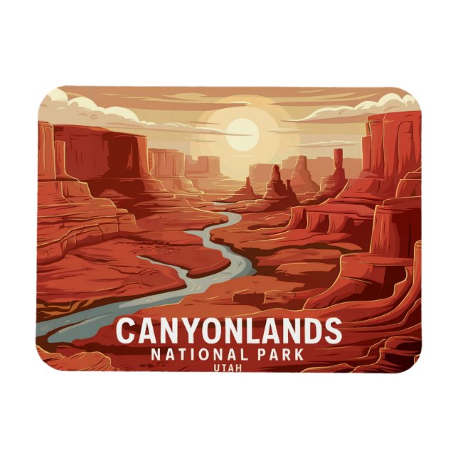 Canyonlands nationalpark Sunset Magnet (Horisontell)