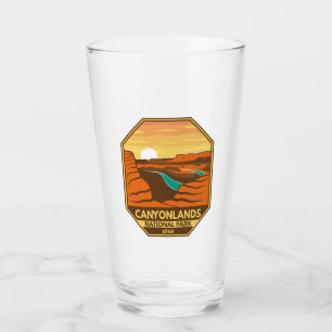 Canyonlands nationalpark Sunset Retro Emblem Glaskopp