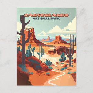 Canyonlands nationalpark Utah Desert-bergen Vykort