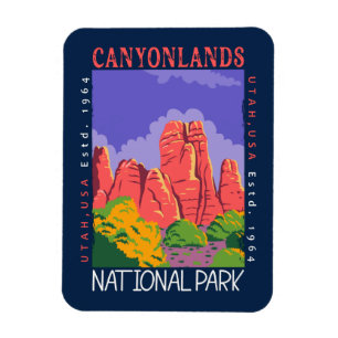 Canyonlands nationalpark Utah Distress Magnet
