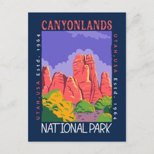 Canyonlands nationalpark Utah Distress Vykort
