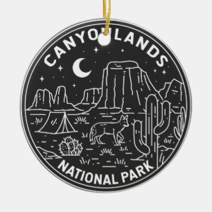 Canyonlands nationalpark Utah Monoline Julgransprydnad Keramik