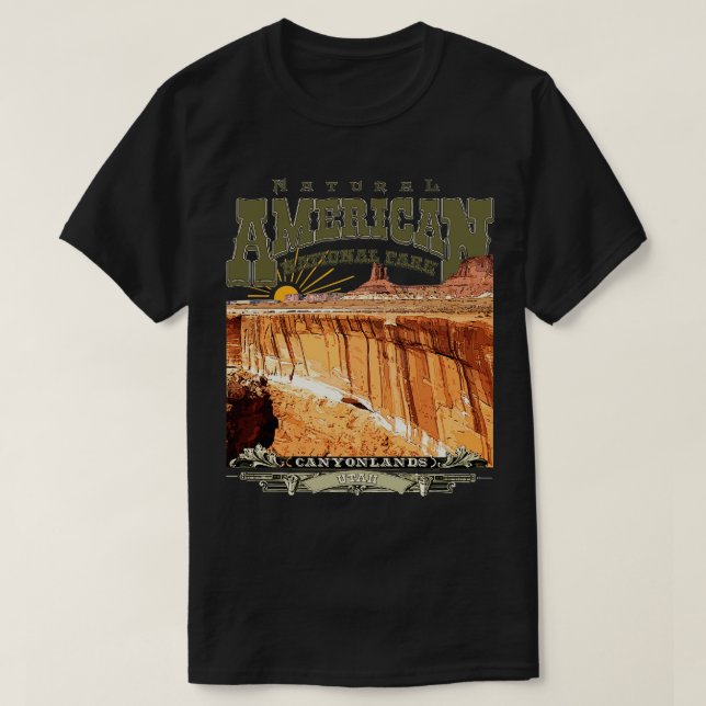 Canyonlands nationalpark Utah T Shirt (Design framsida)