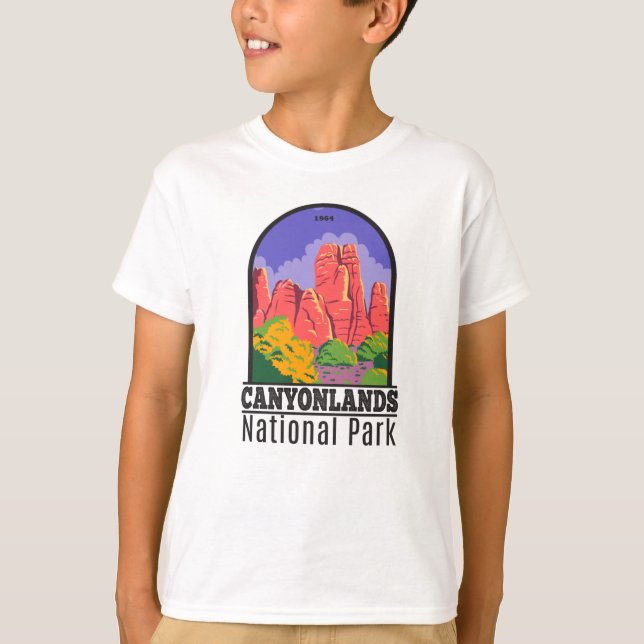 Canyonlands nationalpark Utah Vintage T-Shirt (Framsida)