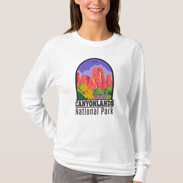 Canyonlands nationalpark Utah Vintage T-Shirt (Framsida)