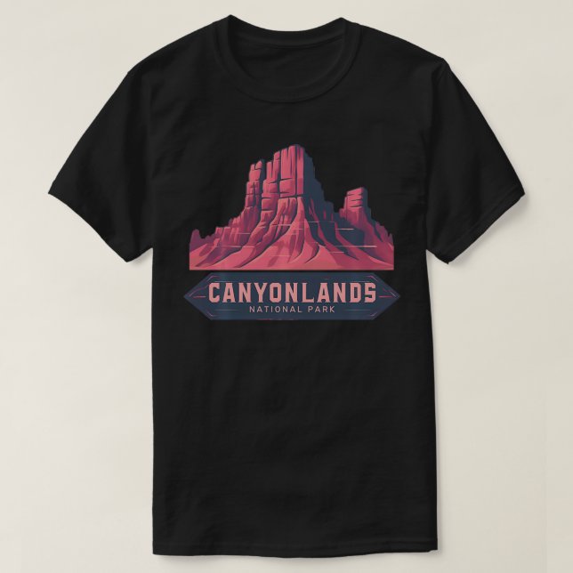 Canyonlands nationalpark Utah Zion Bryce Canyon A T Shirt (Design framsida)