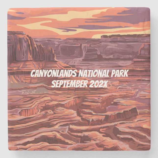 Canyonlands nationalpark - vackert landskap stenunderlägg (Framsidan)