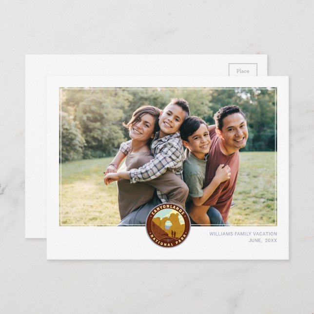 Canyonlands nationalpark vykort (Fram/baksida)